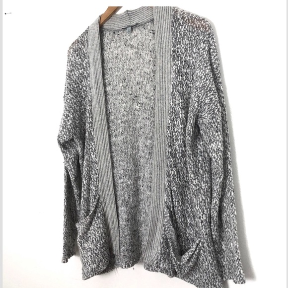 Charlotte Russe gray marled cardigan large - Picture 2 of 3